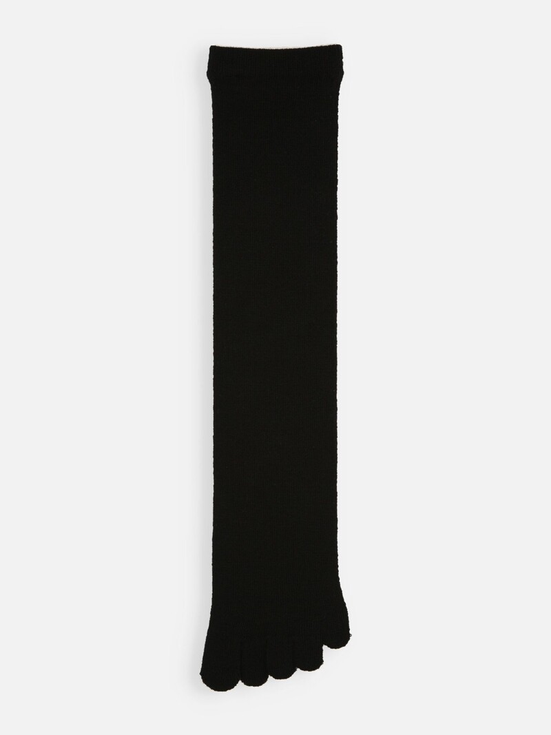 Meia de lã Merino fina premium com 5 dedos de altura