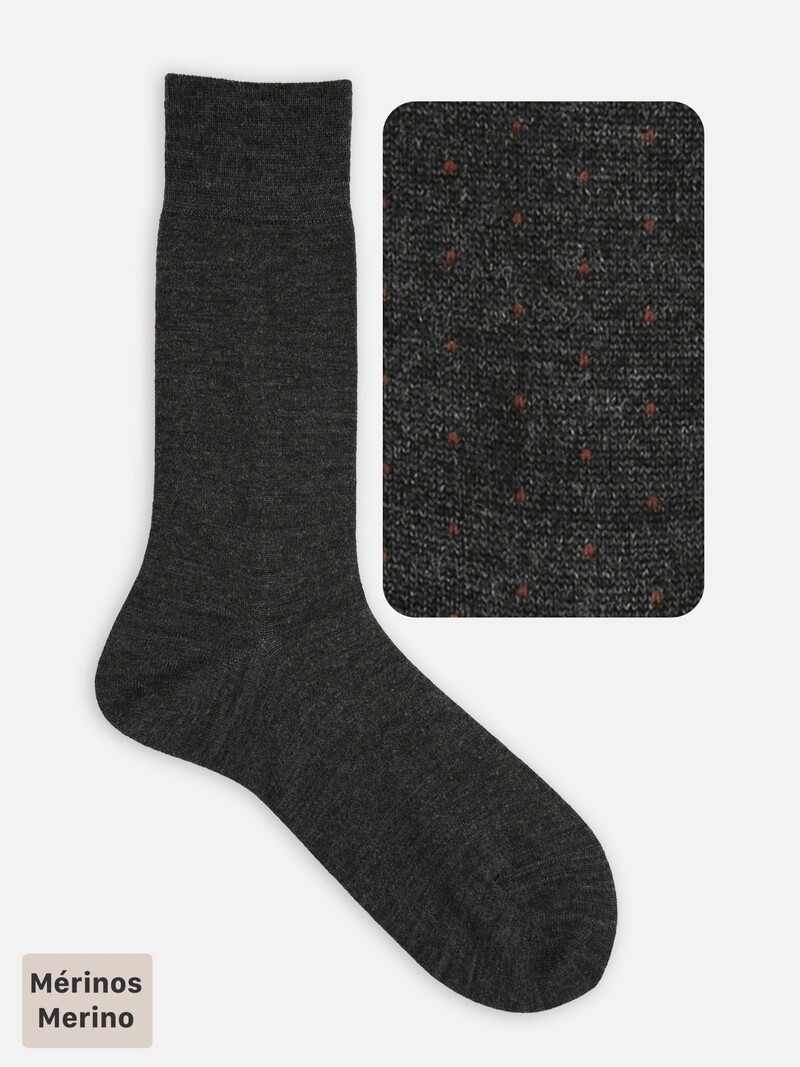 Merinowol Pindot Mid-Calf Sokken M