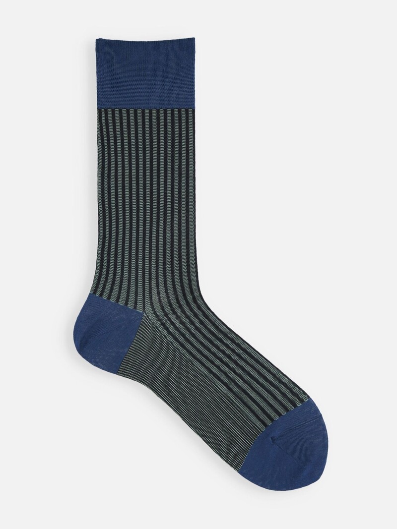 Jacquard Stripe Crew Sokken M