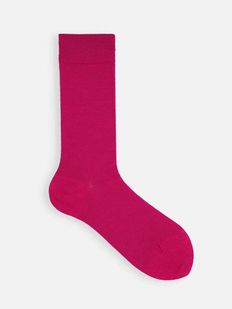 Premium Finest Merino Plain Crew Socken