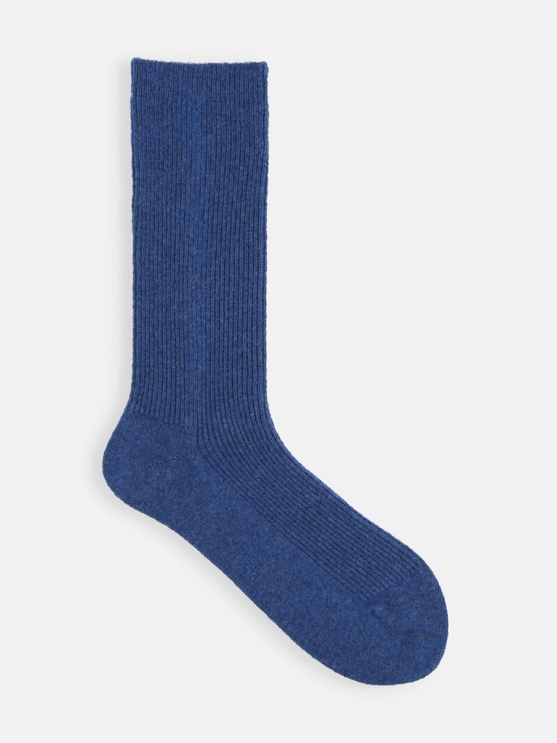 Angora 1X1 Feinripp-3/4-Socken