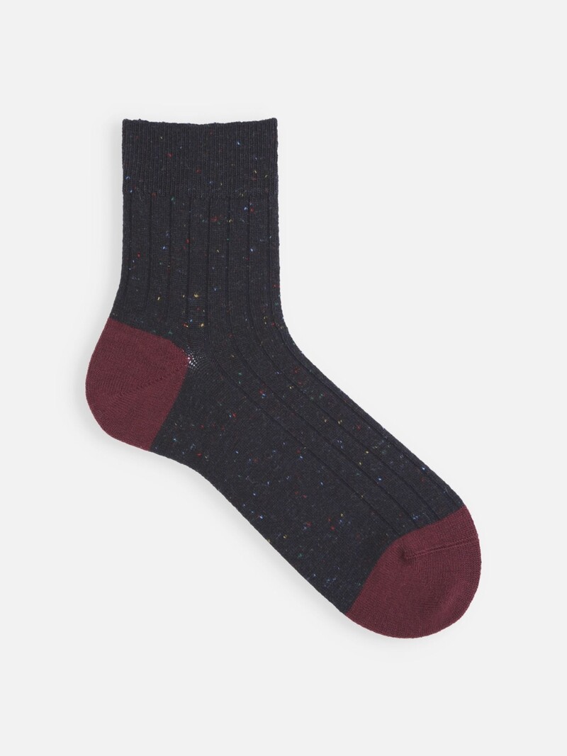 Wollnäpfchen Zweifarbige Kurze Socken M
