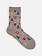 Calcetines altos navideños en jacquard con rombos