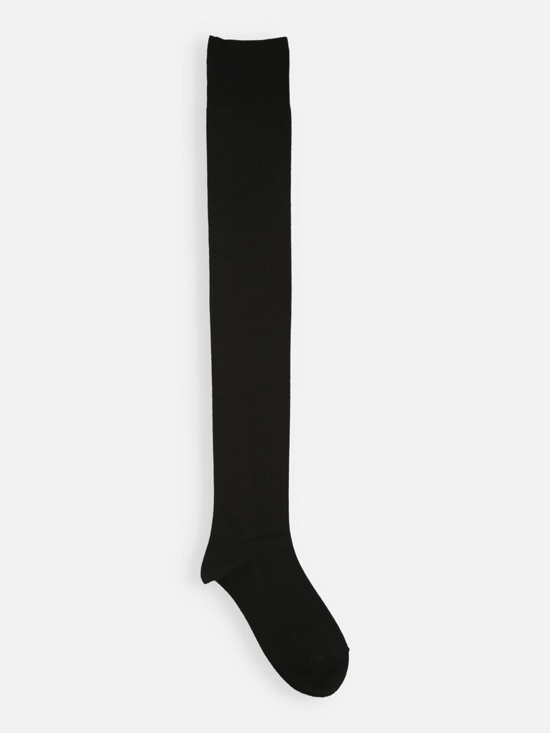 Wool Mixed Fine Over The Knee High Socks