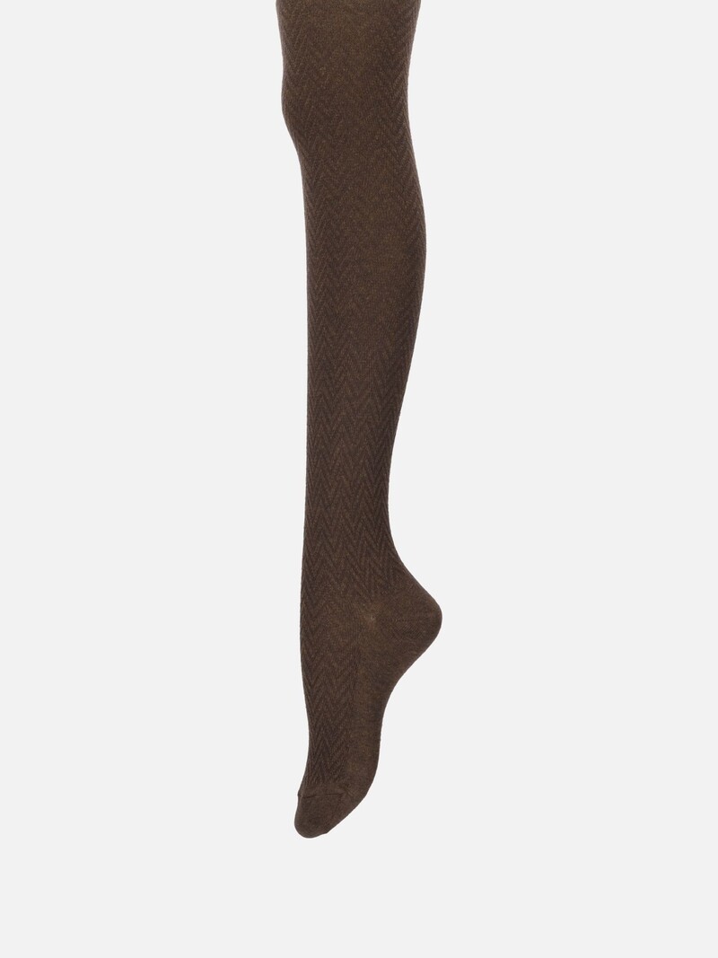 Collant Cheveron in cotone 250D