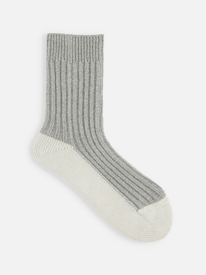 Ganzkörper-Glitzer-Ripp-Crew-Socken