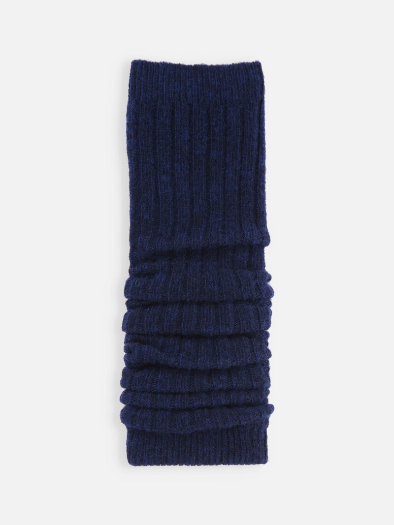 Scaldamuscoli in lambswool a coste 4x2 54cm
