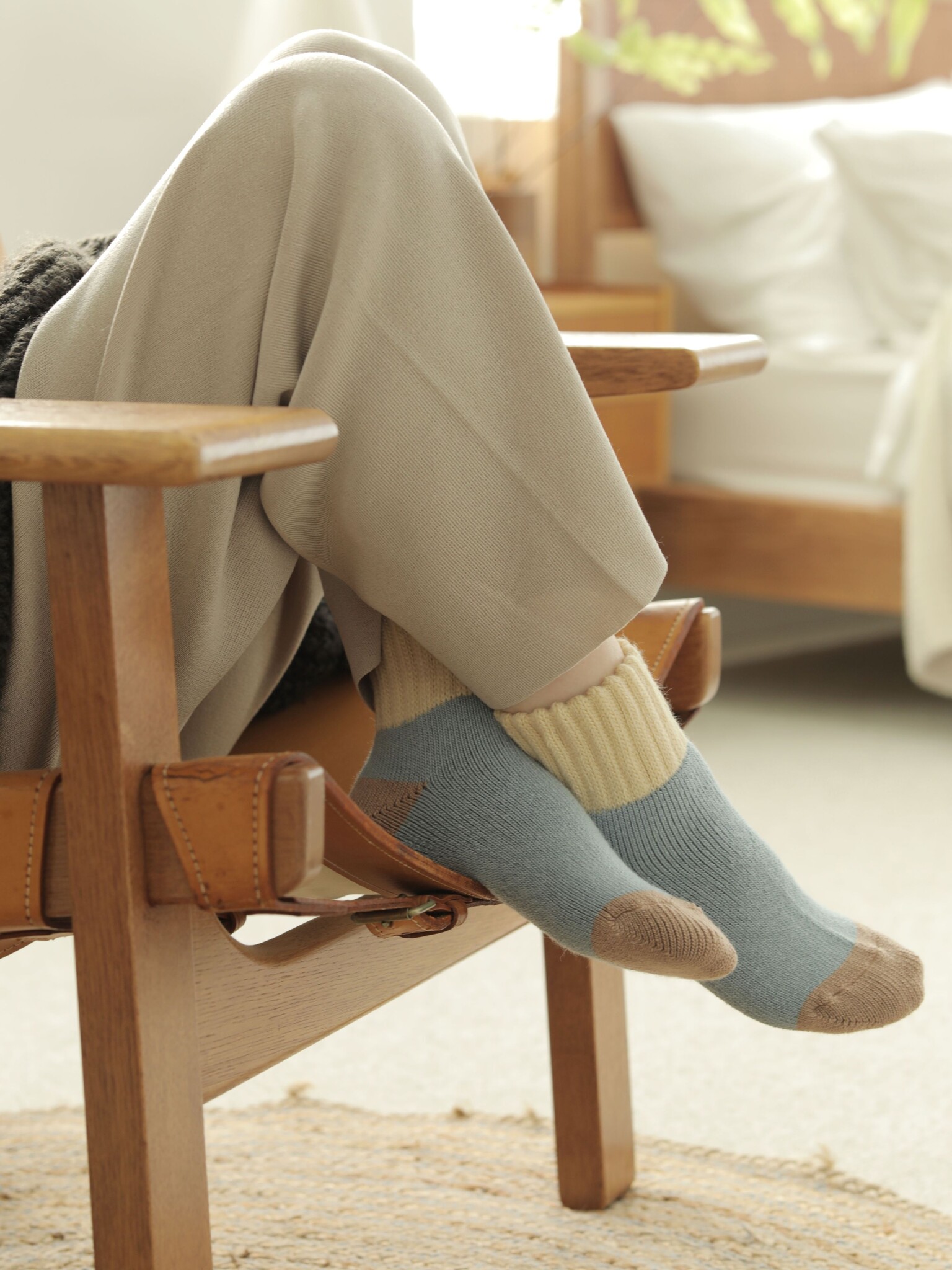 Tricolore Pile Room Socks S