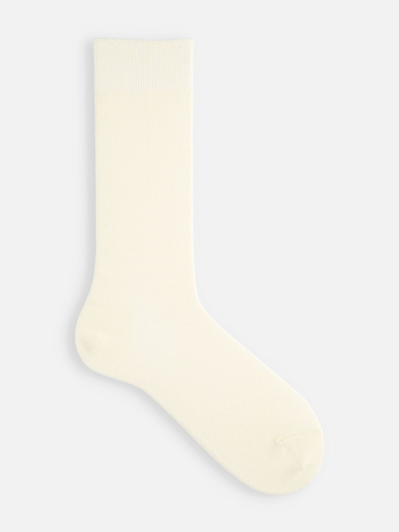 Calza media in lana merino tinta unita Elasticizzata M