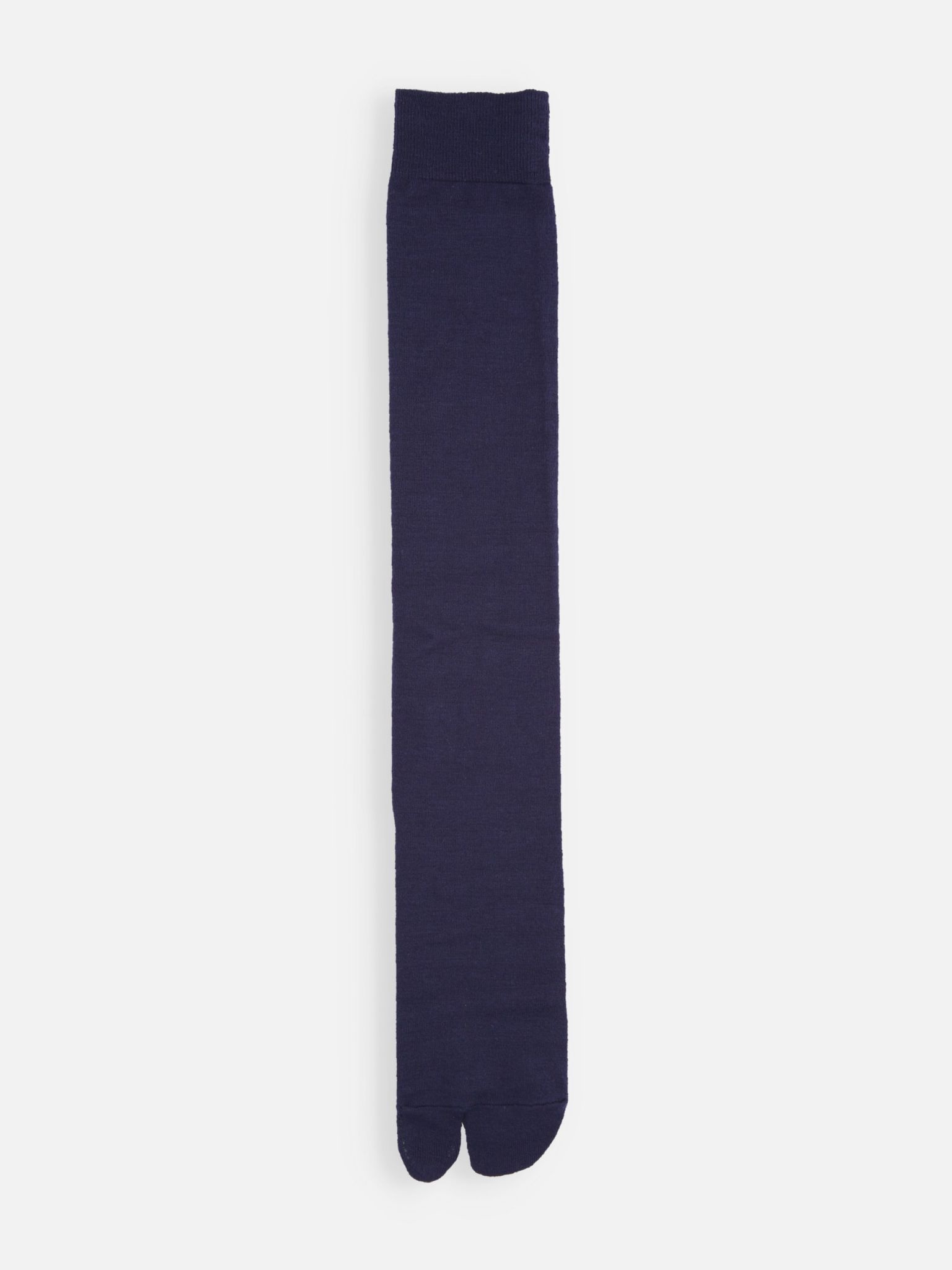 Chaussette haute Tabi unie en laine