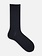 Mi-chaussette laine Mérinos côtes 6x2 L