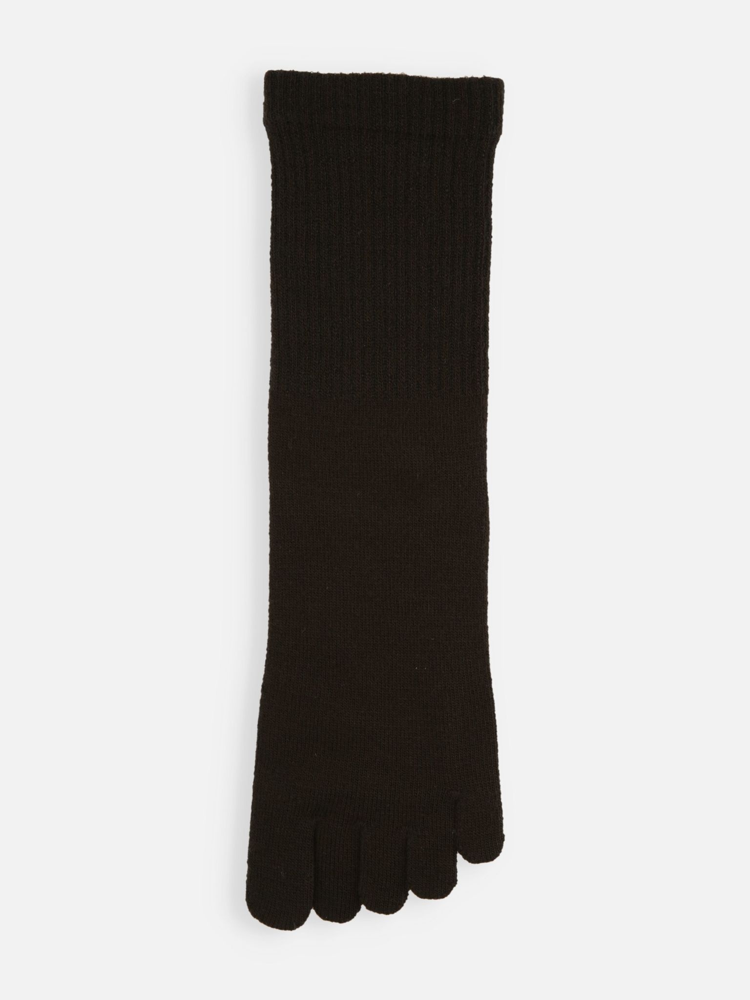 Calzino a metà polpaccio con 5 dita, semplice, polsino morbido, taglia M