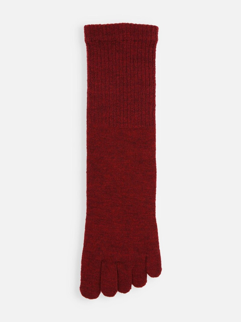 Calza media 5 punte liscia con bordo morbido M