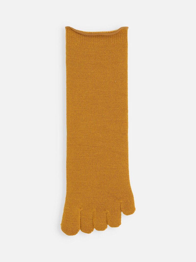 Meia Premium Fine Merino 5 Toe até a panturrilha
