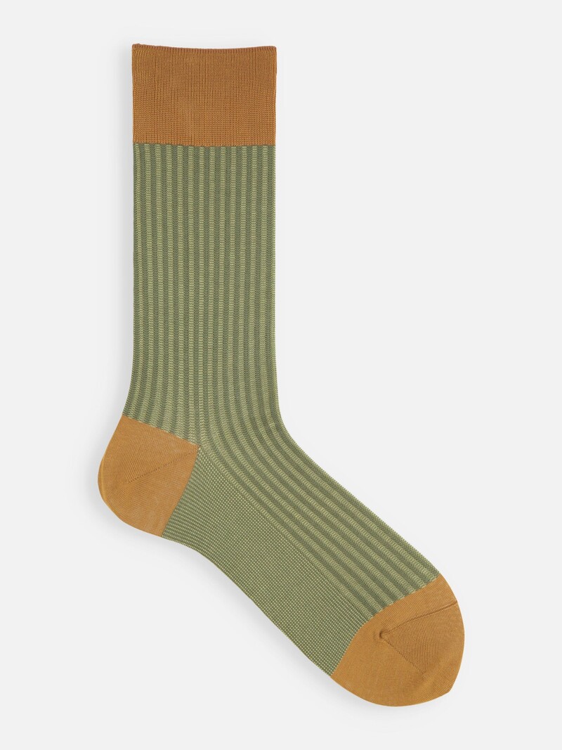 Calcetines de media pantorrilla de jacquard con rayas verticales L