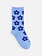 Kids Flower Pattern Crew Socks 19-21cm