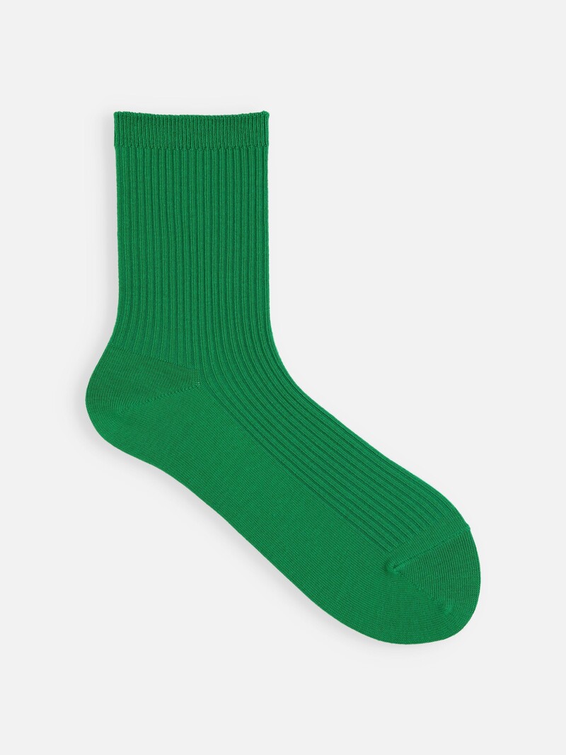 Mi-chaussette côtes 2x2 moyenne jauge S