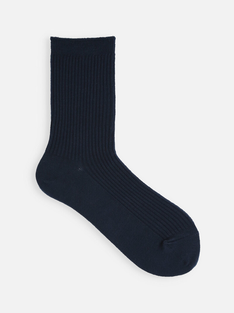 Mi-chaussette côtes 2x2 moyenne jauge S