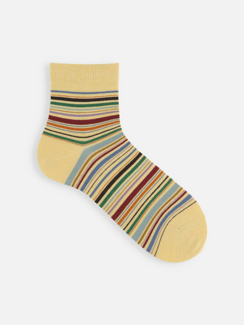 Multi-Stripe Short Socks L
