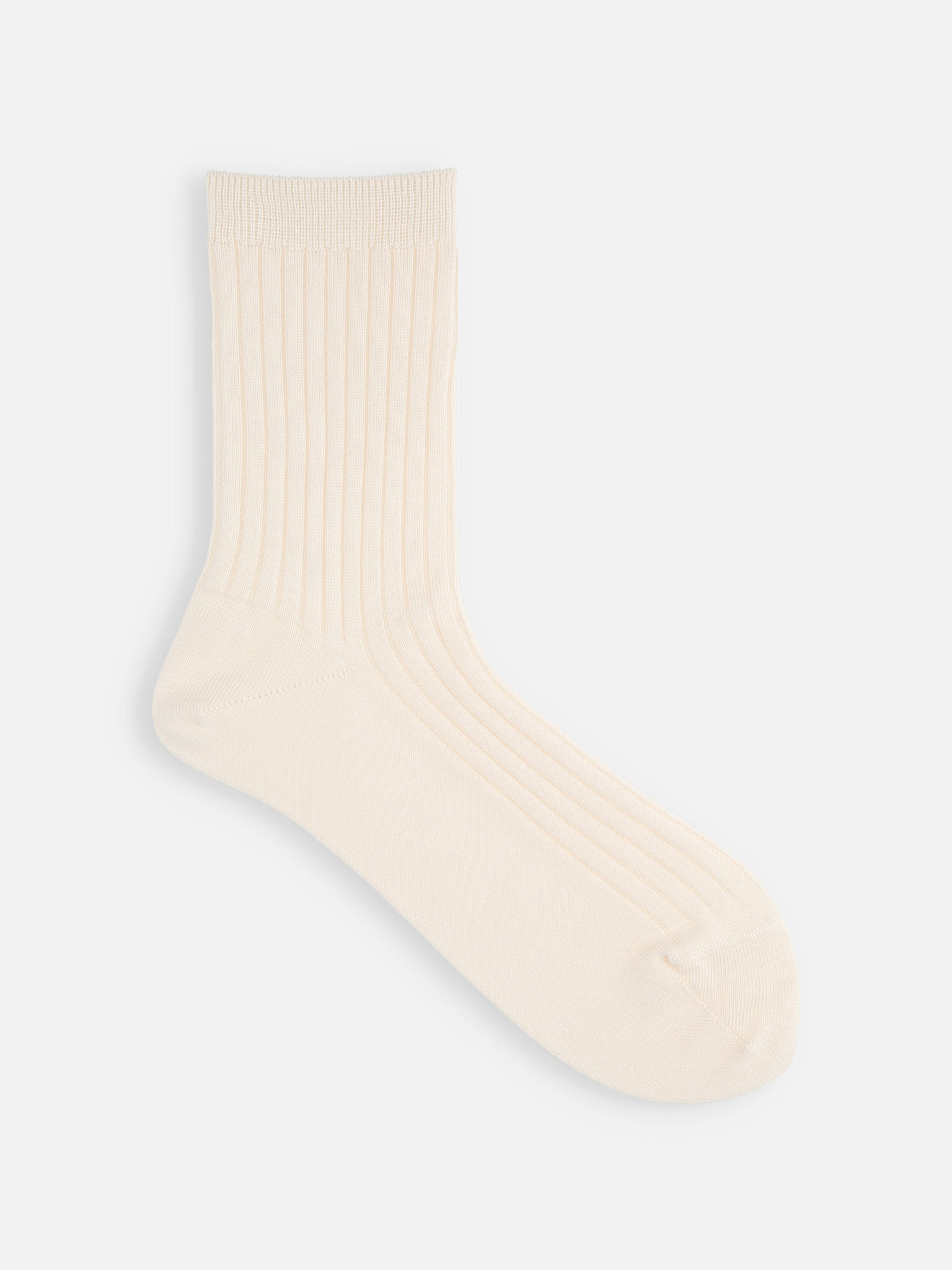 Gerippte Wadensocken aus 100 % Baumwolle