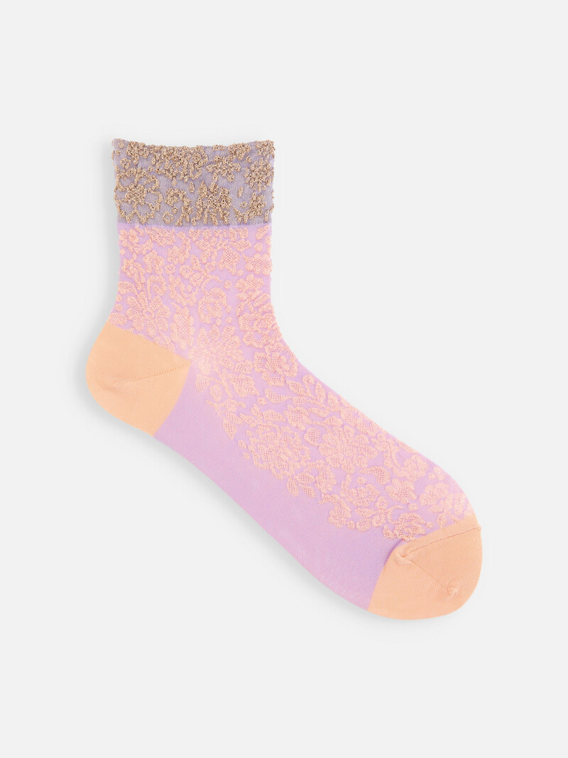 Two-Tone Float Low Crew Socks
