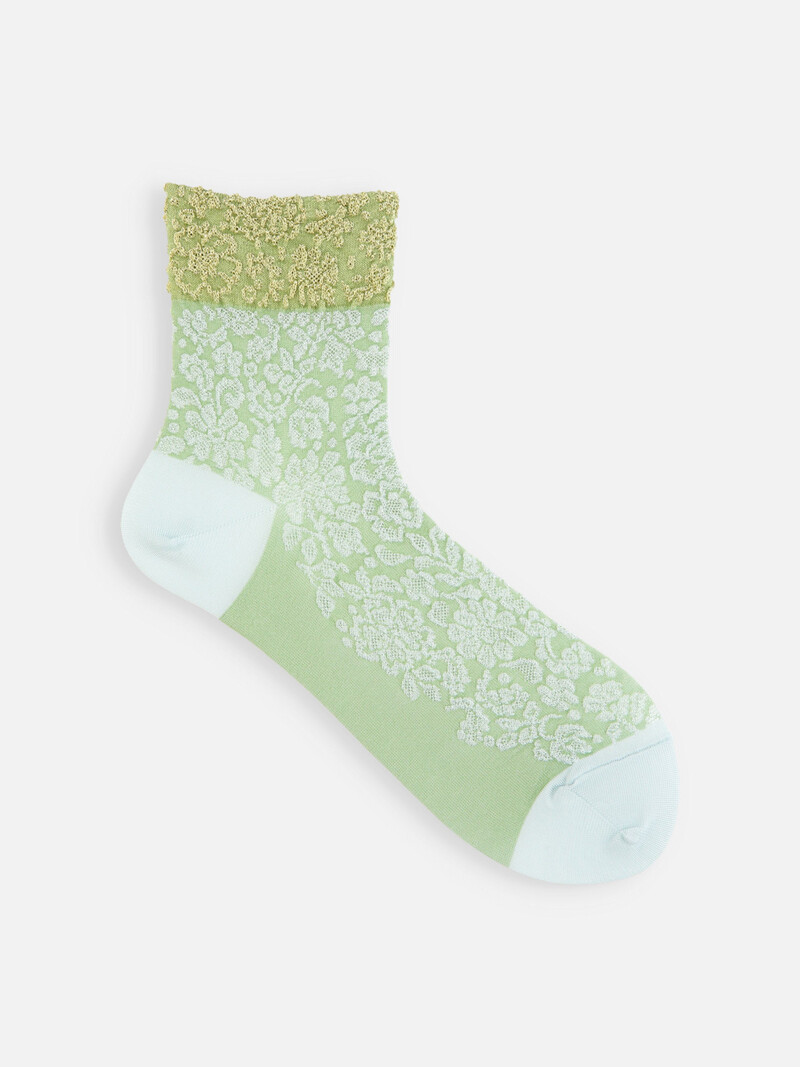 Zweifarbige Float Low Crew-Socken