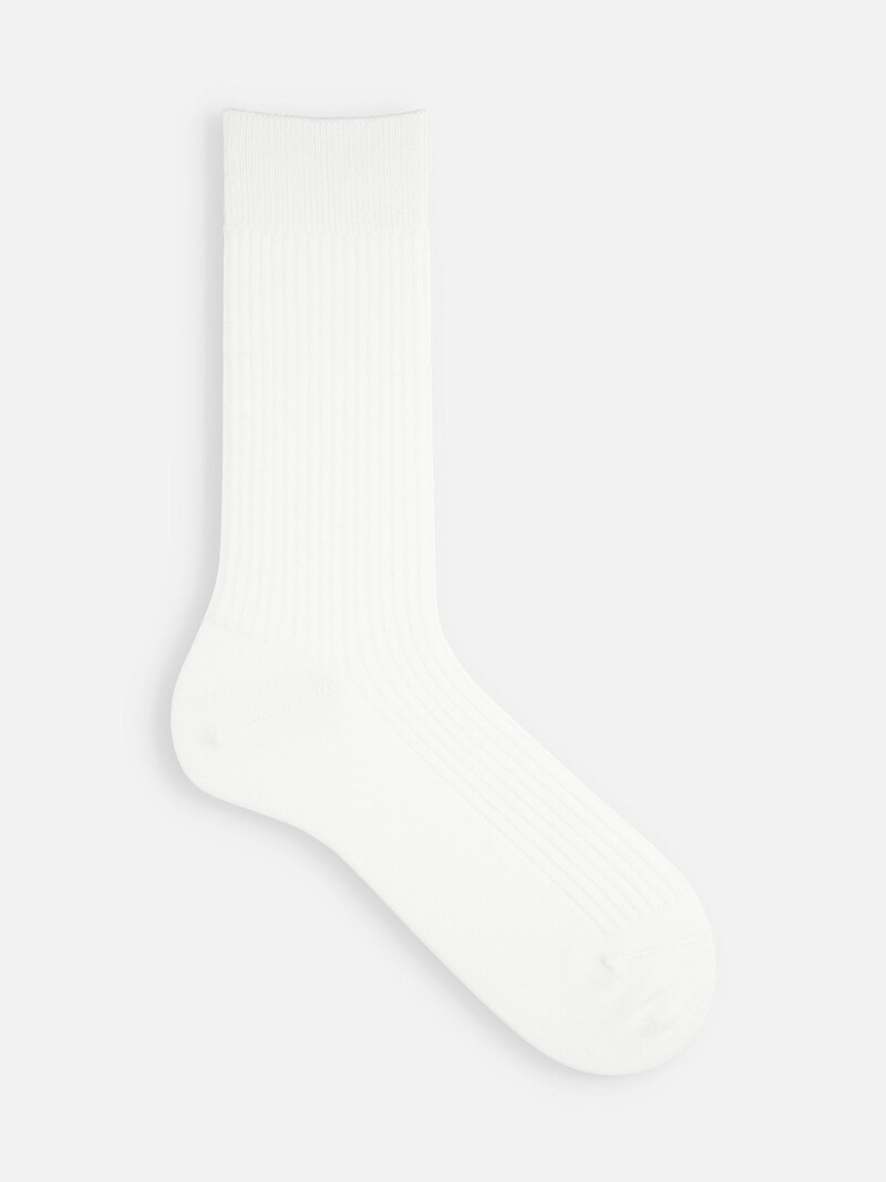 Clasic Ribbed Mid-Calf Socks S