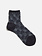 Calcetines tobilleros transparentes con estampado floral.