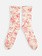 Mi-chaussette mi-transparente Toile de Jouy