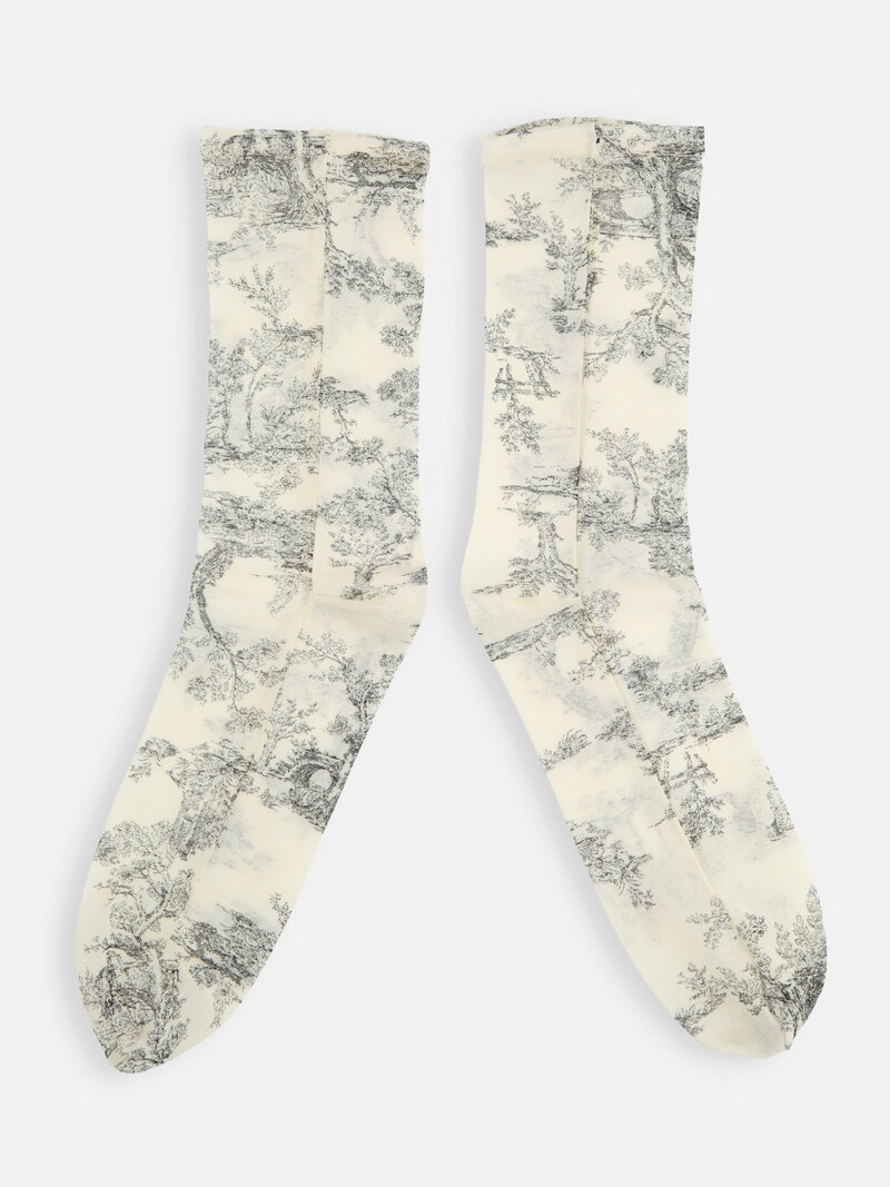 011141422 MC mi-transparente Toile de Jouy