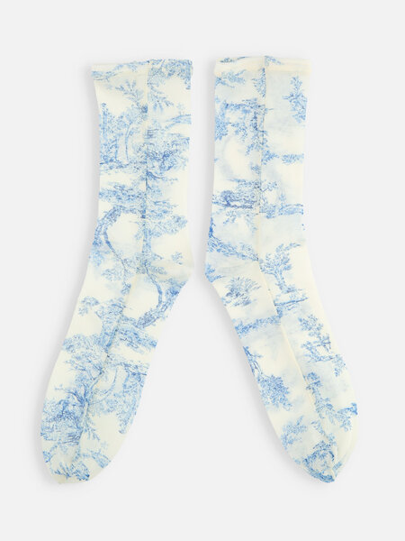 011141422 MC mi-transparente Toile de Jouy