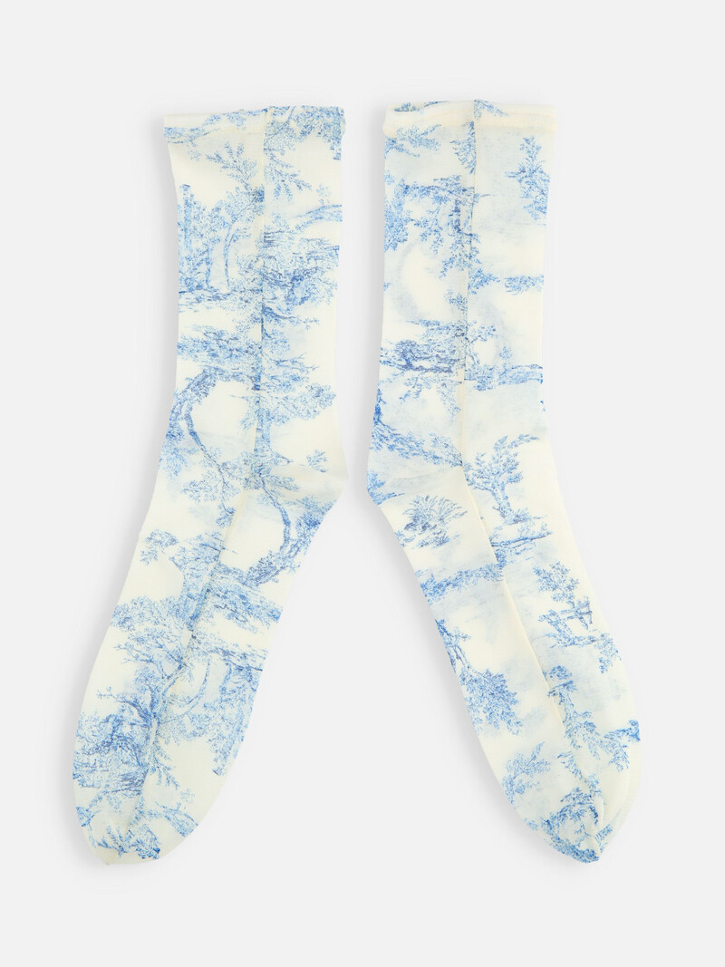 011141422 MC mi-transparente Toile de Jouy