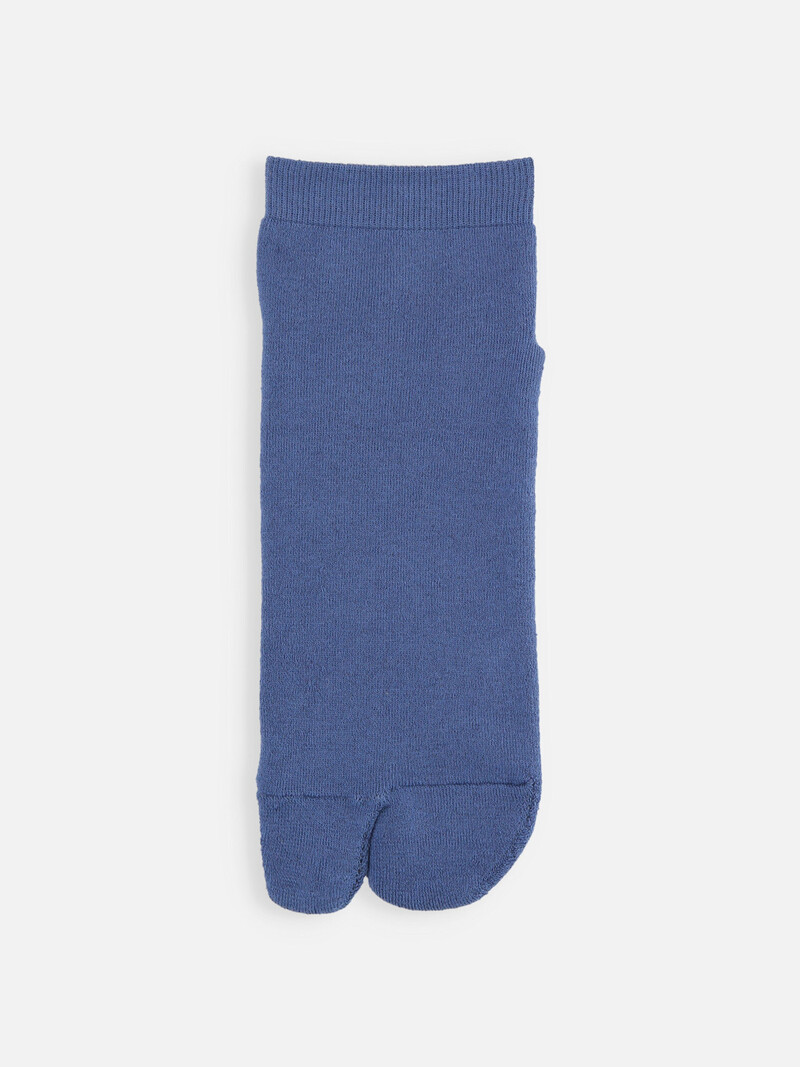 Chaussette courte Tabi unie éponge M
