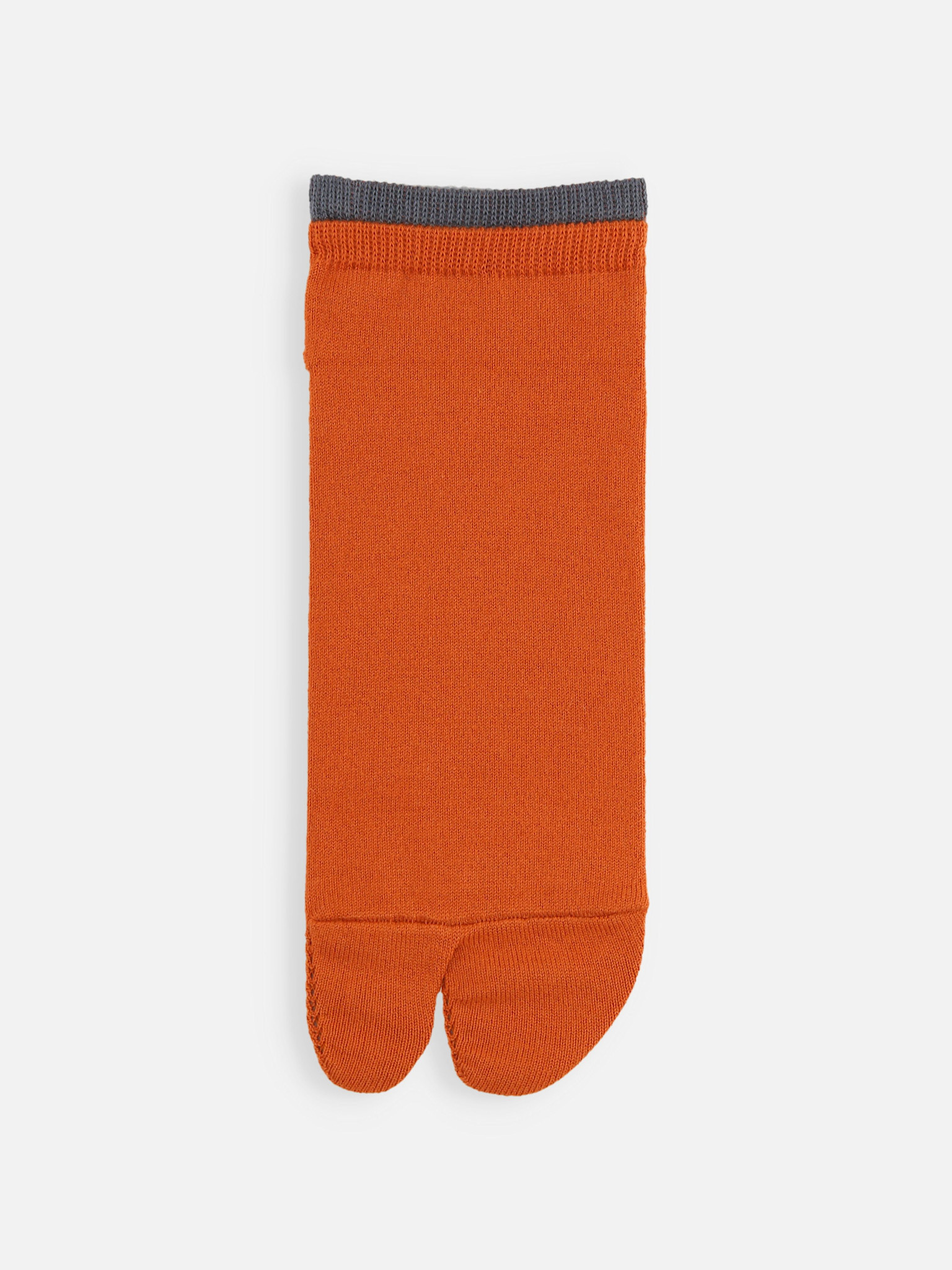 Chaussette courte Tabi en coton bord bicolore M