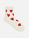 Heart Mesh Low Crew Socks
