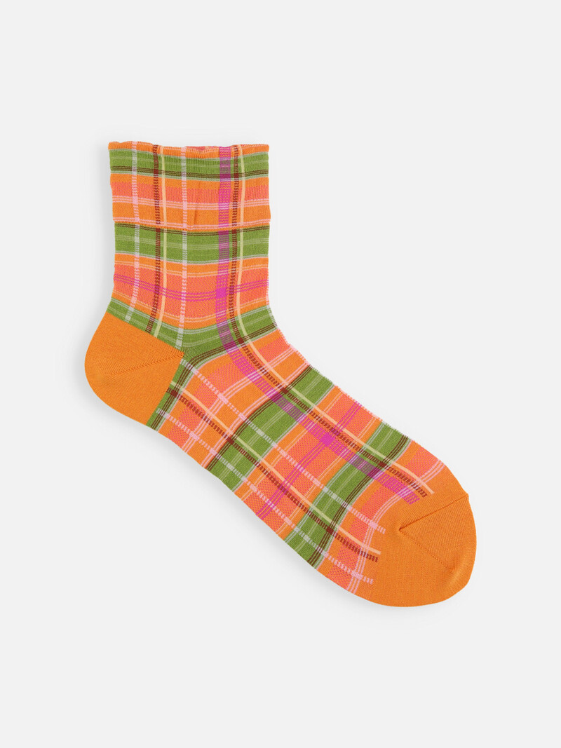 Calzino Madras a quadri