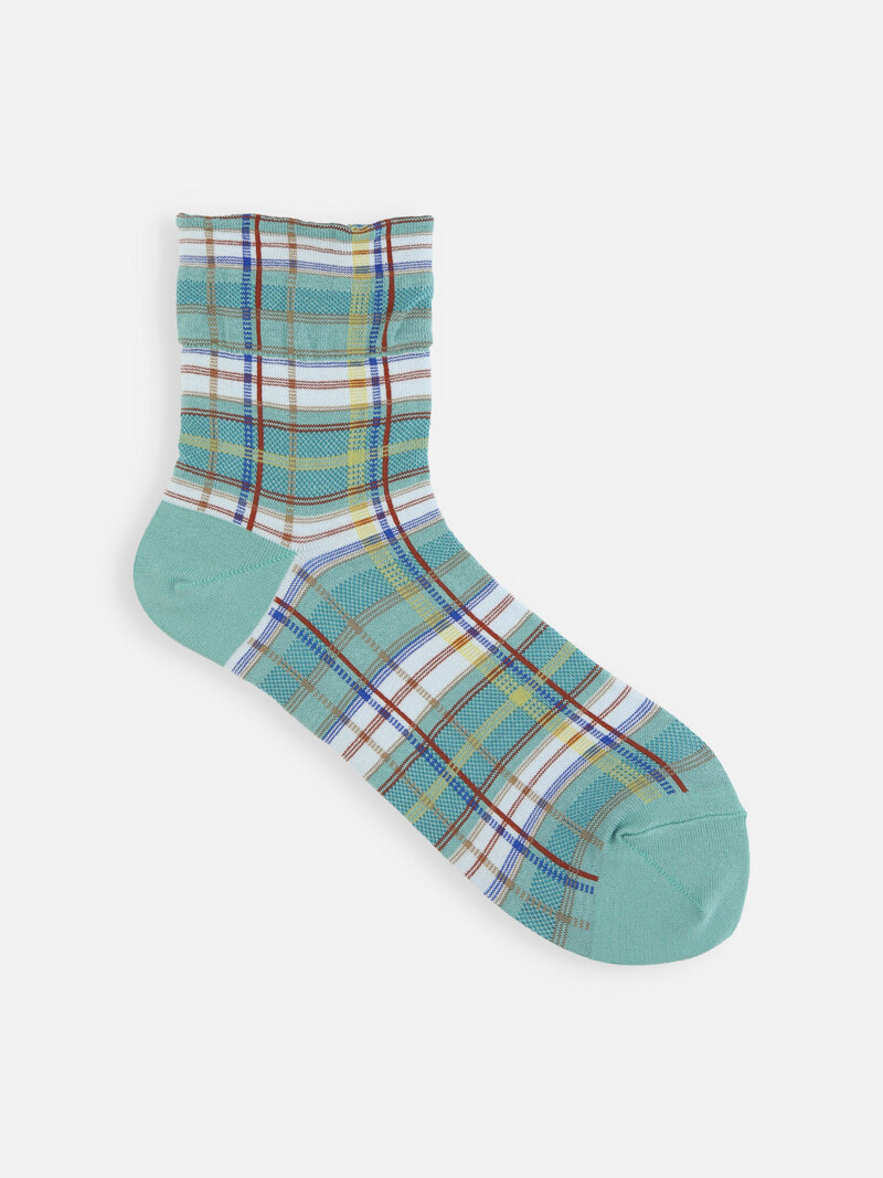 Calzino Madras a quadri