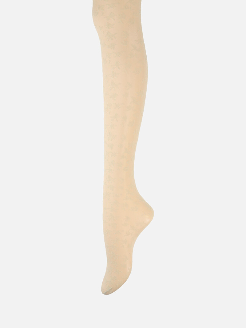 Leaf Pattern Sheer Tights 20D