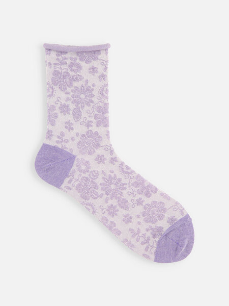 021132473 SQ fleurs polyester/ramie au toucher sec