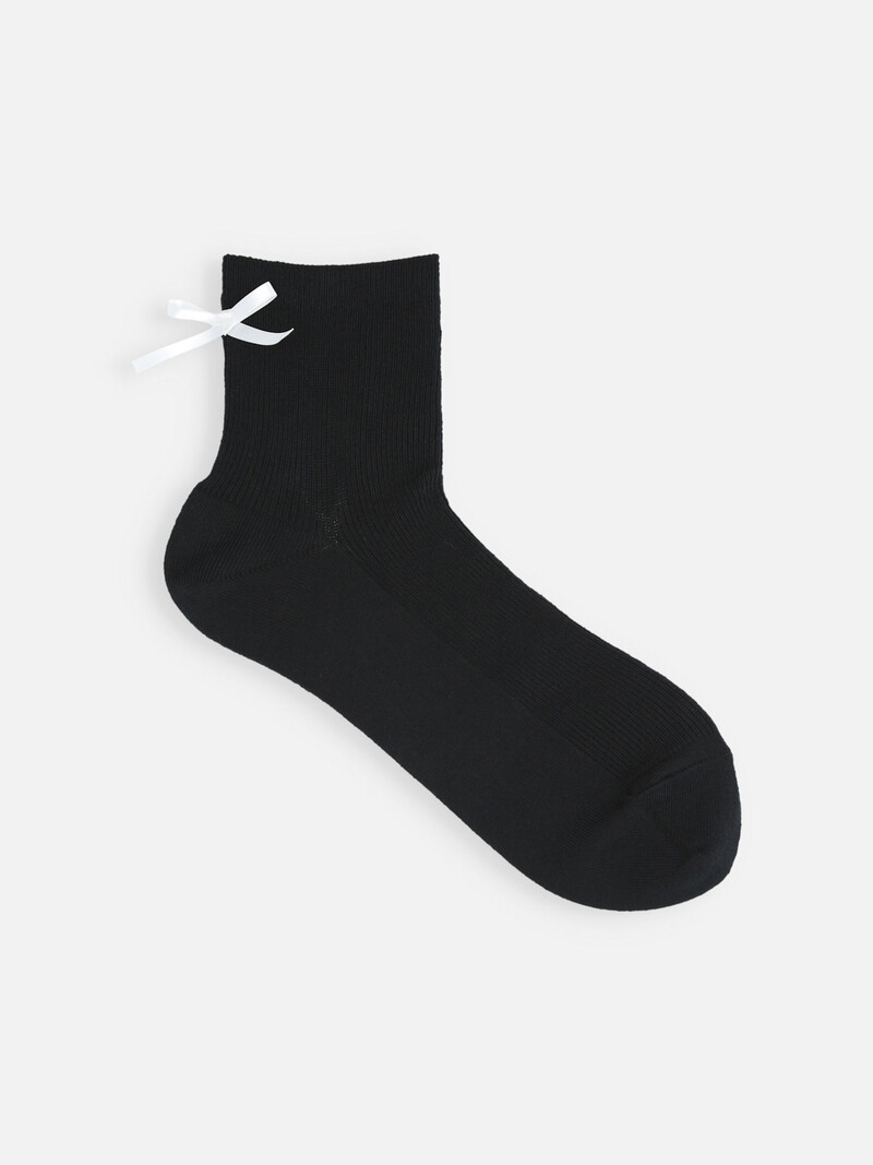 Calcetín canalé 1x1 nudo detrás