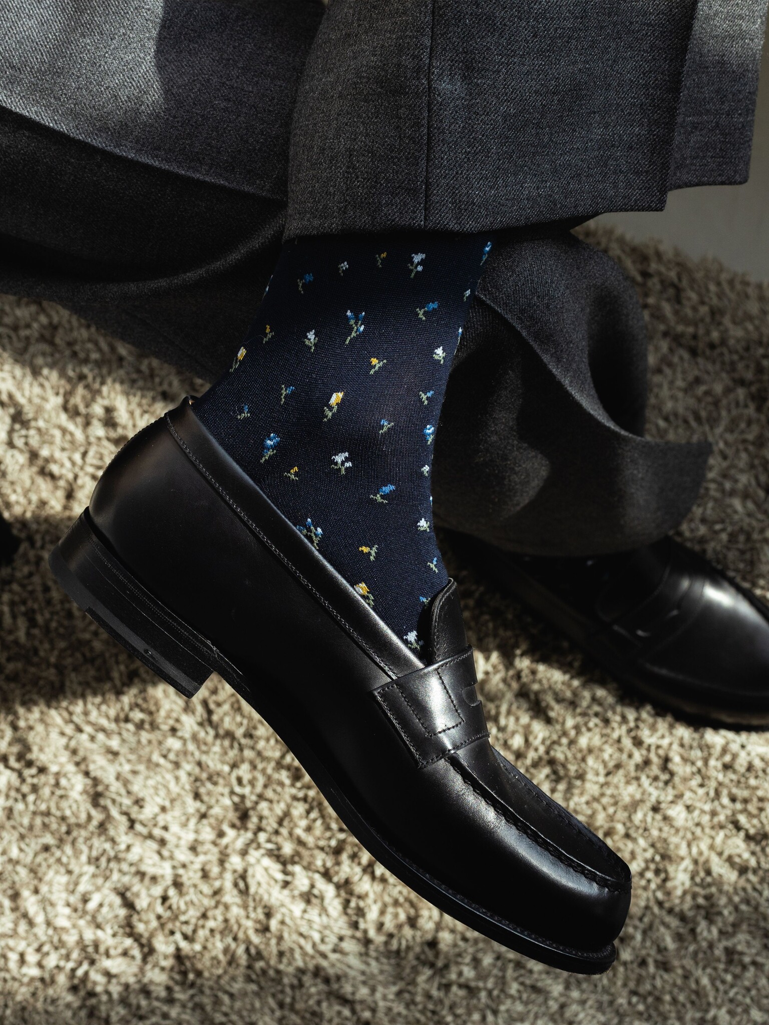 Supima katoenen sokken tot halverwege de kuit