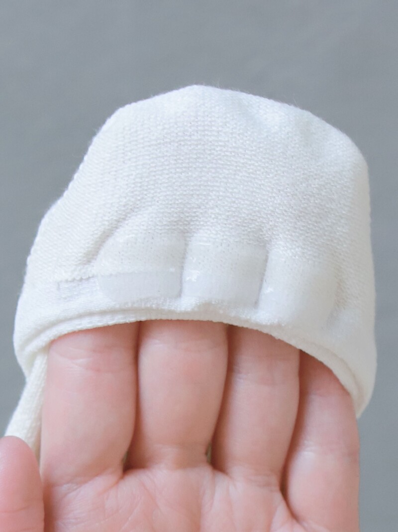 Footsie de algodão com textura seca