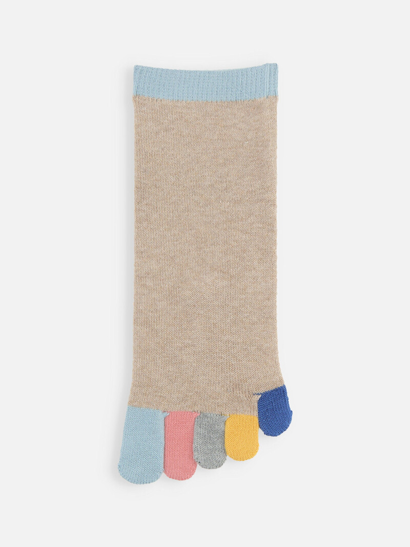 Rainbow 5 Fingers Toe Ankle Socks S