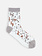 Socquette transparente motif léopard