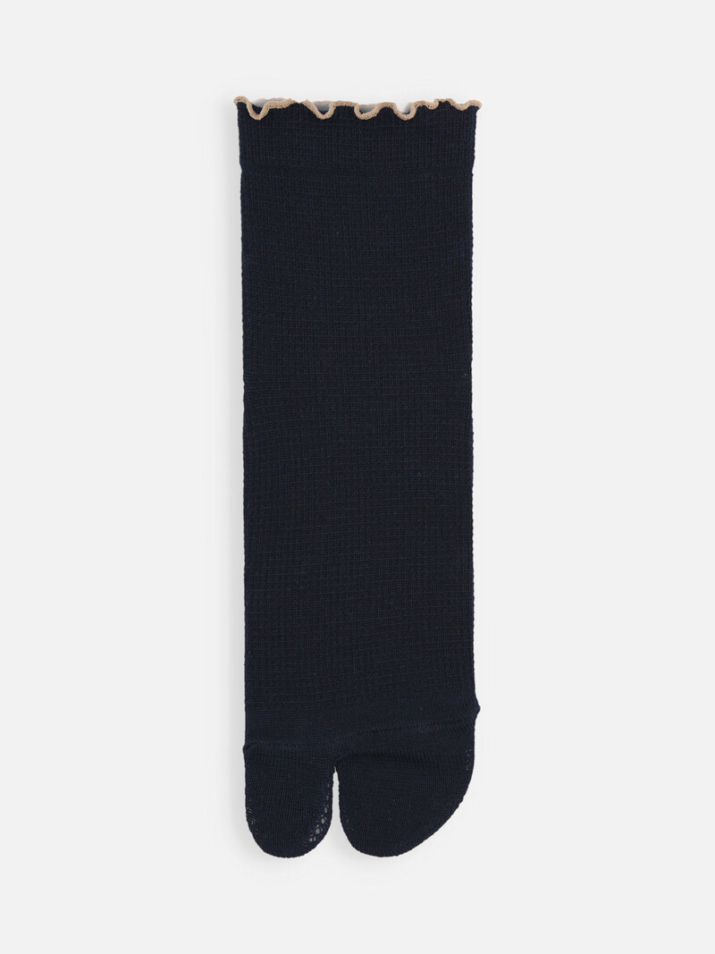 Waffle Merrow Top Low Crew Socken