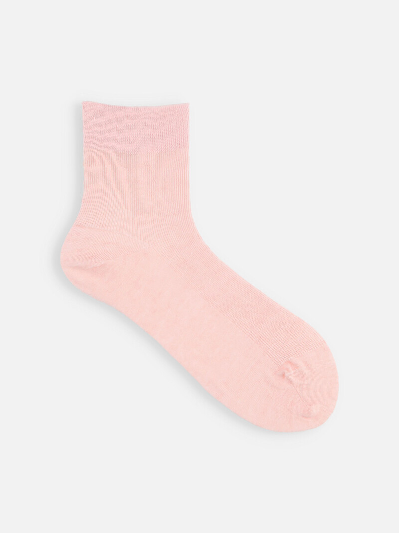 Linificio® Linen Fine Rib Low Crew Socks S