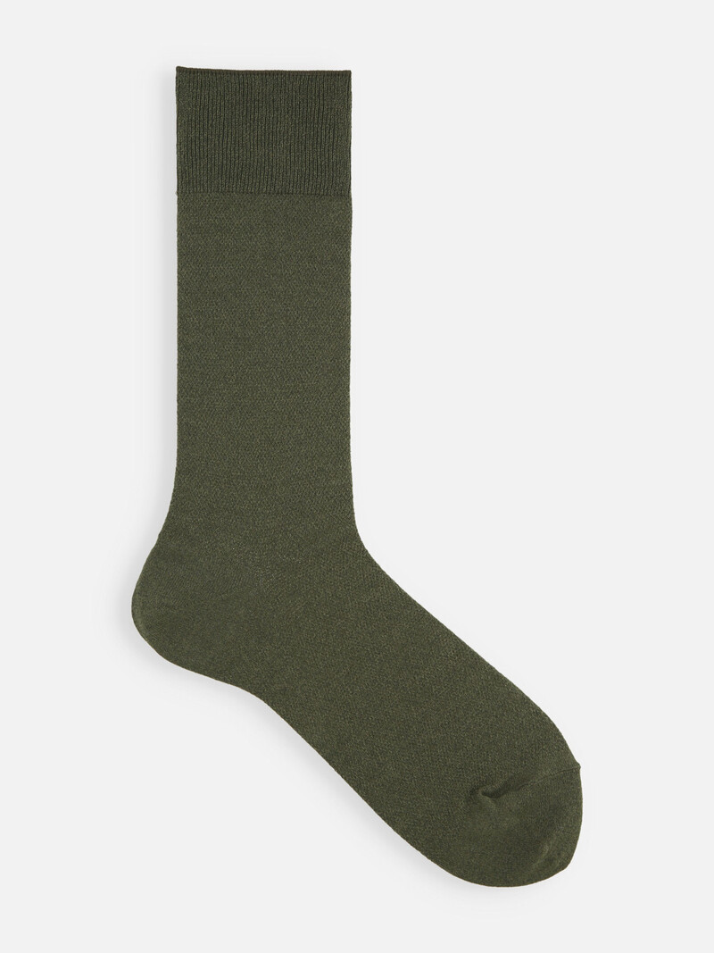 Washi Mix Plain Crepe Crew Socken