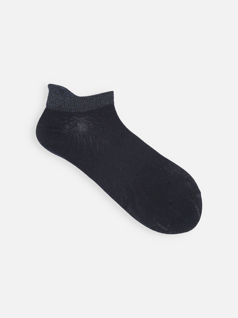 Achilles Support Lamé Top Trainer Socks