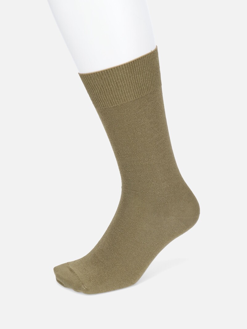 Washi Mix Plain Crepe Crew Socken