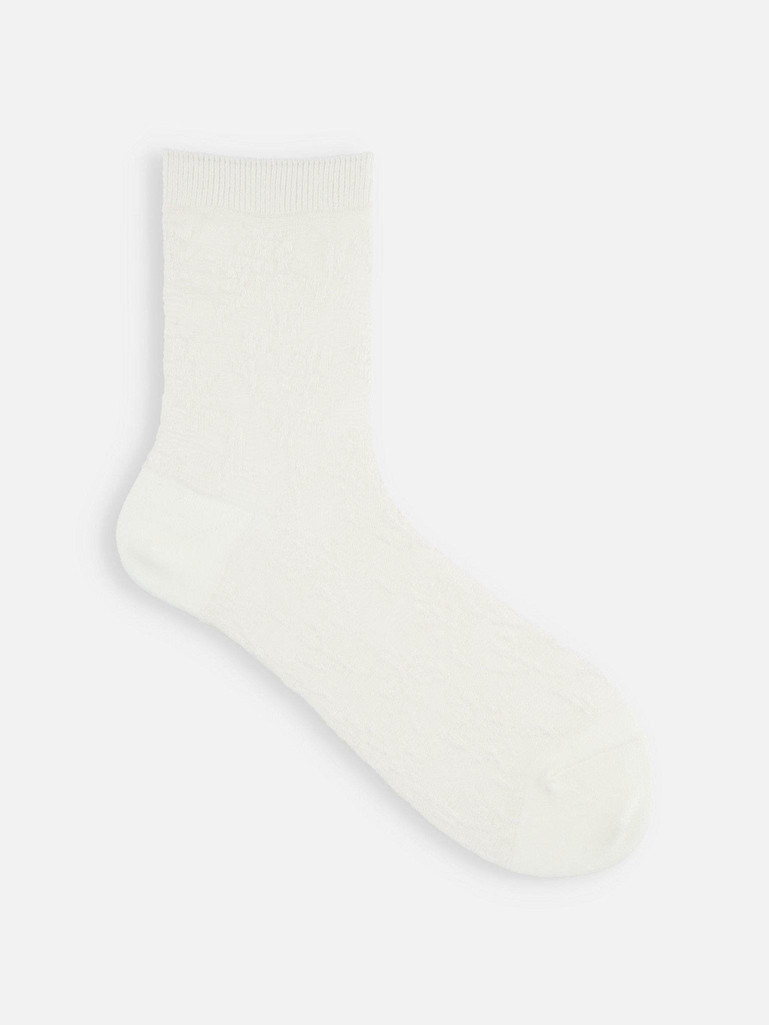 Float Flower Translucent Crew Socks